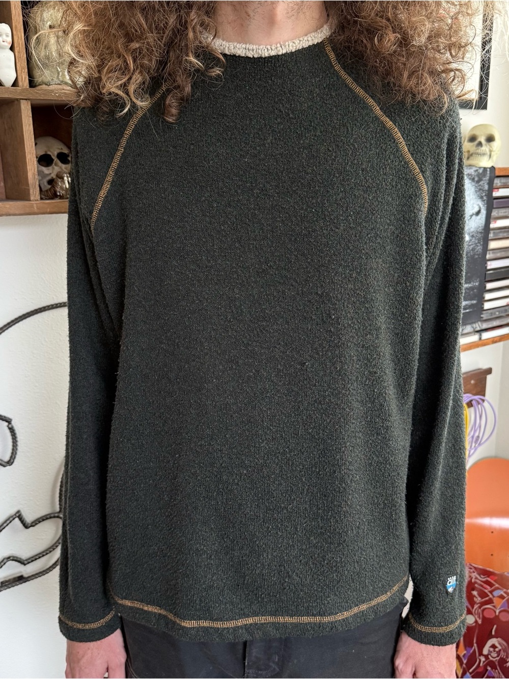 Vintage 90s 2000s Fleece Crewneck Sweater Kuhl Alf Alfpaca Gorpcore ~ Size M